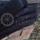 Cotton terry towel black